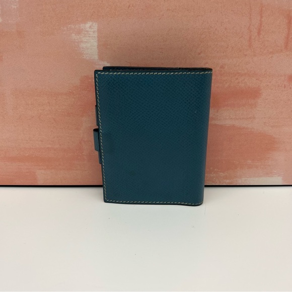 Hermes ToGo Agenda PM Blue Notebook Cover Card Holder - Picture 4 of 15